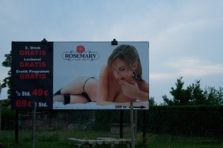 Prehod meje na Češki strani. Jumboti za 