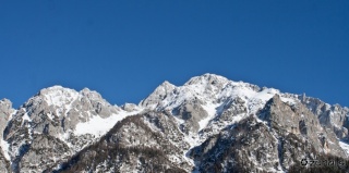 Pogled proti Špiku in ostalim hribom v skupini