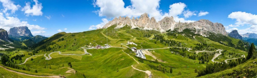 Passo Gardena panoraam