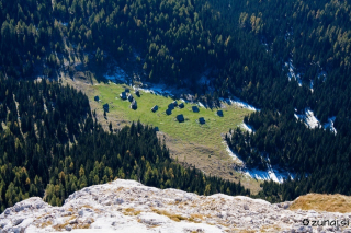 Planina v Lazu iz Debelega Vrha