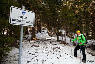 Pot za kratek čas poteka ob meji