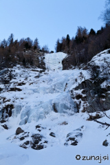 Pogled na slap Kleiner Klammfall ("Marimpel")