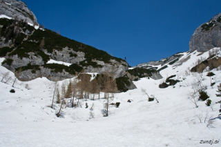 Pogled proti Lazovškemu prevalu