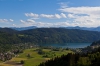 Pogled na jezero iz plezališča Dobriach