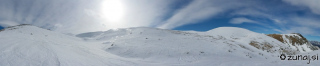 Panoramski pogled iz kotanje pod Rodico